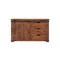 Homeroots 50" Brown Solid Wood Enclosed Storage Distressed TV Stand 528726 - alternate 1