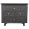 Homeroots 30" Gray Solid Wood Four Drawer Nightstand 488764 - alternate 2