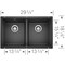 Blanco Precis Equal Double Bowl, Anthracite 516322 - alternate 5
