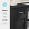 Martha Stewart 22.75 in H, 54 in W X Engineered Wood, Steel, Black Frame/Brushed Nickel Hardware ZG-ZP-09-BK-MS - alternate 9