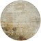 Homeroots 8' Linen Black And Copper Round Abstract Washable Indoor Outdoor Area Rug 605949 - alternate 5