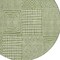 Homeroots 8' Green And Ivory Round Geometric Washable Indoor Outdoor Area Rug 596922 - alternate 5