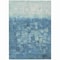 Homeroots 9' X 12' Teal Blue And Silver Abstract Washable Indoor Outdoor Area Rug 632099 - alternate 7