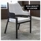 Leisuremod Ethora Modern Wooden Dining Chair in Black Fabric Seat With white top, 4PK EC22BFW4 - alternate 6