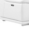 Homeroots White Leather Modular L Shaped Eight Piece Corner Sectional With Console 643917 - alternate 3