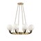 Hudson Valley Lighting Werner 8 Light Chandelier 46 In. Aged Brass/Black 3646-AGB/BK - alternate 1