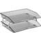 Acrimet Facility 2 Tier Letter Tray Side Load Letter Size A4 Desktop File Organizer Plastic Smoke 253.1 - alternate 1