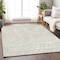 Homeroots 8' X 10' Ivory And Beige Geometric Washable Indoor Outdoor Area Rug 595082 - alternate 8