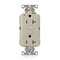Leviton Lev-Lok GFCI 20A Ind Gr/PI Ivory MGFN2-I - alternate 3