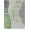 Homeroots 8' X 10' Olive Green And Gray Abstract Washable Indoor Outdoor Area Rug 582017 - alternate 5