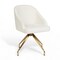 Martha Stewart Sora Upholstered Stationary Office Chair in Off White/Polished Brass CH-222119-CR-GLD-MS - alternate 1