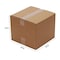 Zoro Select 12 in x 12 in x 12 in Shipping Box, Kraft, Corrugate, Single Wall, 32 ECT 11A689 - alternate 2