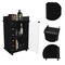 Homeroots Black Rolling Bar Cart With Wine Storage 477703 - alternate 5