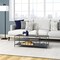 Homeroots 48" Gray Steel Coffee Table With Two Shelves 520581 - alternate 7