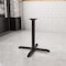 Flash Furniture Restaurant Table X-Base with 3" Dia. Tab, 30 in W, 30 in L, 28 in H, Cast Iron, Iron, Black XU-T3030-GG - alternate 8