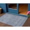 Homeroots 3' X 5' Sky Blue And Ivory Abstract Washable Indoor Outdoor Area Rug 605572 - alternate 1