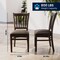 Flash Furniture HERCULES Vertical Slat Back Walnut Wood Restaurant Chair - Mocha Vinyl Seat XU-DGW0008VRT-WAL-MCHV-GG - alternate 9