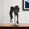 Homeroots 17" Black Metal And Resin English Horse Saddle Tabletop Sculpture 392468 - alternate 5