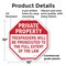 Signmission Private Property Trespassers Will B, 10 Inch X 10 Inch, Plastic Sign OC-P-10-144 - alternate 5