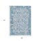 Homeroots 9' X 12' Blue And Silver Patchwork Washable Indoor Outdoor Area Rug 631423 - alternate 7