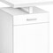Homeroots 47" White Wood and Metal Sled Computer Desk 489909 - alternate 3
