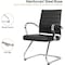 Leisuremod Benmar Modern Office Chair with Faux Leather Sled Base Task Chair & Arms BGO19BLL - alternate 5