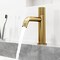 Vigo Apollo Button Operated Single-Hole Bathroom Faucet in Matte Brushed Gold VG01048MG - alternate 6