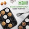 Nutrichef Muffin Pans for Baking 2-Pack, 2PK NC2TRCP4 - alternate 5