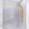Anzzi Madam Series 76 in. x 50-54 in. Frameless Sliding Shower Door in Brushed Gold, 3/8 in Clear Glass SD-AZ13-03BG - alternate 8