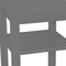 Homeroots 28" Gray Solid Wood Nightstand 548319 - alternate 6