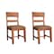 Homeroots Set of Two Brown Upholstered Fabric Slat Back Dining Side Chairs 522055 - alternate 8