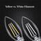 Feit Electric White B10 E26 (Medium) Filament LED Bulb Soft White 40 Watt Equivalence, 2PK BPETC40927WFIL2 - alternate 4