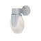 Besa Lighting Prada Outdoor Sconce, Silver/Bubble, Silver Finish, 1x4W LED PRADASL-WALL-LED-SL - alternate 1
