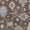 Homeroots 10' X 14' Chocolate Beige And Blue Floral Washable Indoor Outdoor Area Rug 606151 - alternate 7