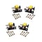 Mytee Products 1-1/2 inx7 ft Yellow Ladder Rack Ratchet Straps with J-Hook (Pair) Round 500 lbs, 2PK RS-LR-Square-Yx2 - alternate 1