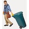 United Solutions 50 Gal. Green Plastic Wheeled Outdoor Trash Can with Lid MTTB0135 - alternate 6