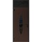 Vdomdoors Front Exterior Prehung Steel Door Ronex1277 Brown Transom Window Sidelite Entry Metal Modern RONEX1277EXD-BRW-W36xH80+16-RH-I - alternate 1