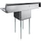 Amgood 54 in. x 23.5 in. Stainless Steel One Compartment Sink with 18 in. x 18 in. Bowl and 18 in. Left and Right Drainboards SINK S1C-181812-18LR-NF-Z - alternate 4