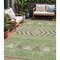 Homeroots 5' X 8' Green Taupe And Ivory Southwestern Washable Indoor Outdoor Area Rug 613898 - alternate 1