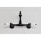 Kingston Brass Two-Handle Wall Mount Bridge Kitchen Faucet, Matte Black KS3250PL - alternate 3
