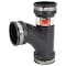 Prosource Flexible Pipe Tee, PVC, Black QT-300 - alternate 2