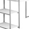Homeroots 59" White and Silver L Shape Computer Desk 333396 - alternate 4