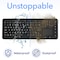 Delton Medical Grade Airtight Waterproof USB Backlit Computer Keyboard & Touchpad, Black M70 - alternate 8