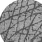 Homeroots 8' Gray And Charcoal Round Abstract Washable Indoor Outdoor Area Rug 614355 - alternate 7