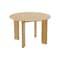 Homeroots 45" Black Solid Wood Double Pedestal Base Round Top Dining Table 712206 - alternate 4