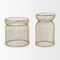 Homeroots Set of Two Clear and Gold Tempered Glass and Metal Wire Round Drum End Tables, 2PK 605374 - alternate 7