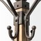 Homeroots 75in Black And Brown Solid Wood And Steel Twelve Hook Freestanding Coat Rack 376366 - alternate 6