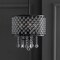 Jonathan Y Gigi 13 in. Metal/Crystal Adjustable LED Drop Chandelier, Black/Clear JYL7463A - alternate 14