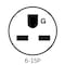 Leviton Straight Blade Plug, 15 A, Black LNR80-2E - alternate 6