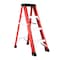 Wrightmaster 3.44 ft. Fiberglass Single-Sided Step Ladder, 9 ft. Reach, with Tool Holder, 330 lb. Load Capacity ZOR-P376653 - alternate 1